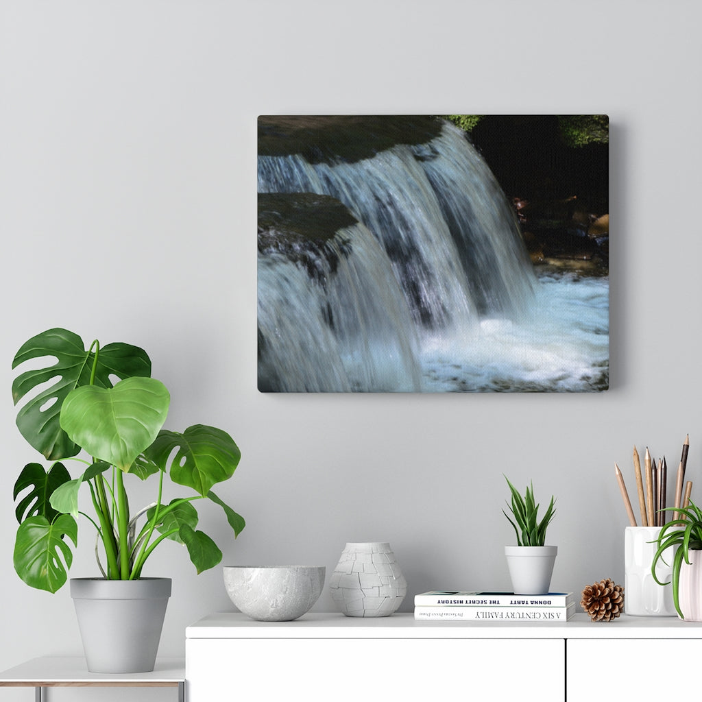 Summer Waterfall Stretched Canvas