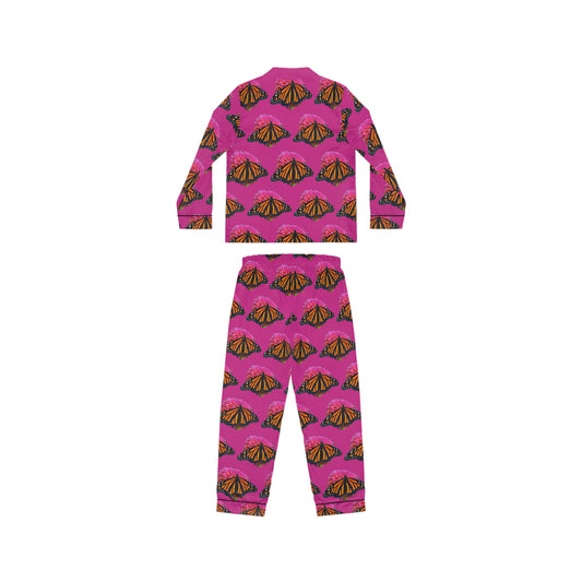 Women's Satin Pajamas--Bianca Pink