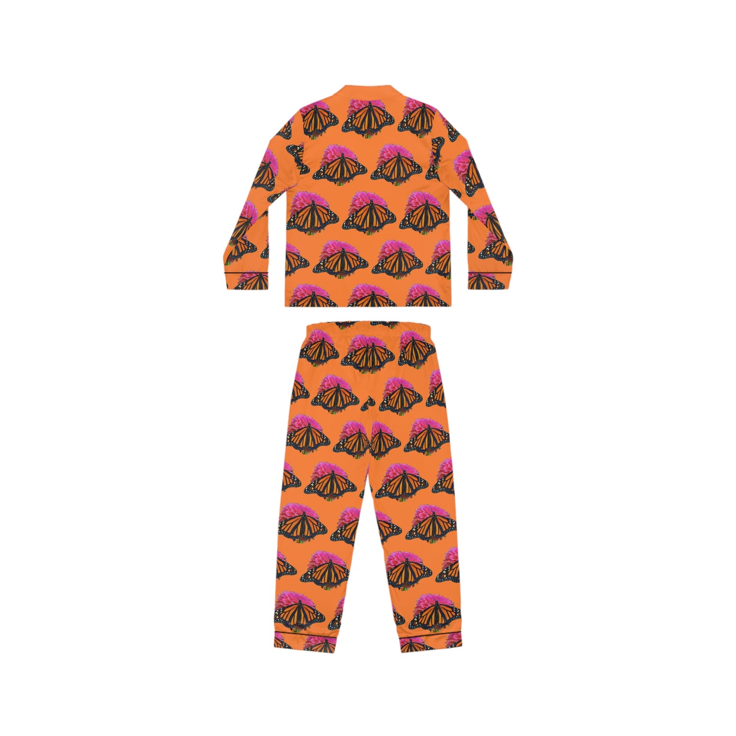 Women's Satin Pajamas--Bianca Orange