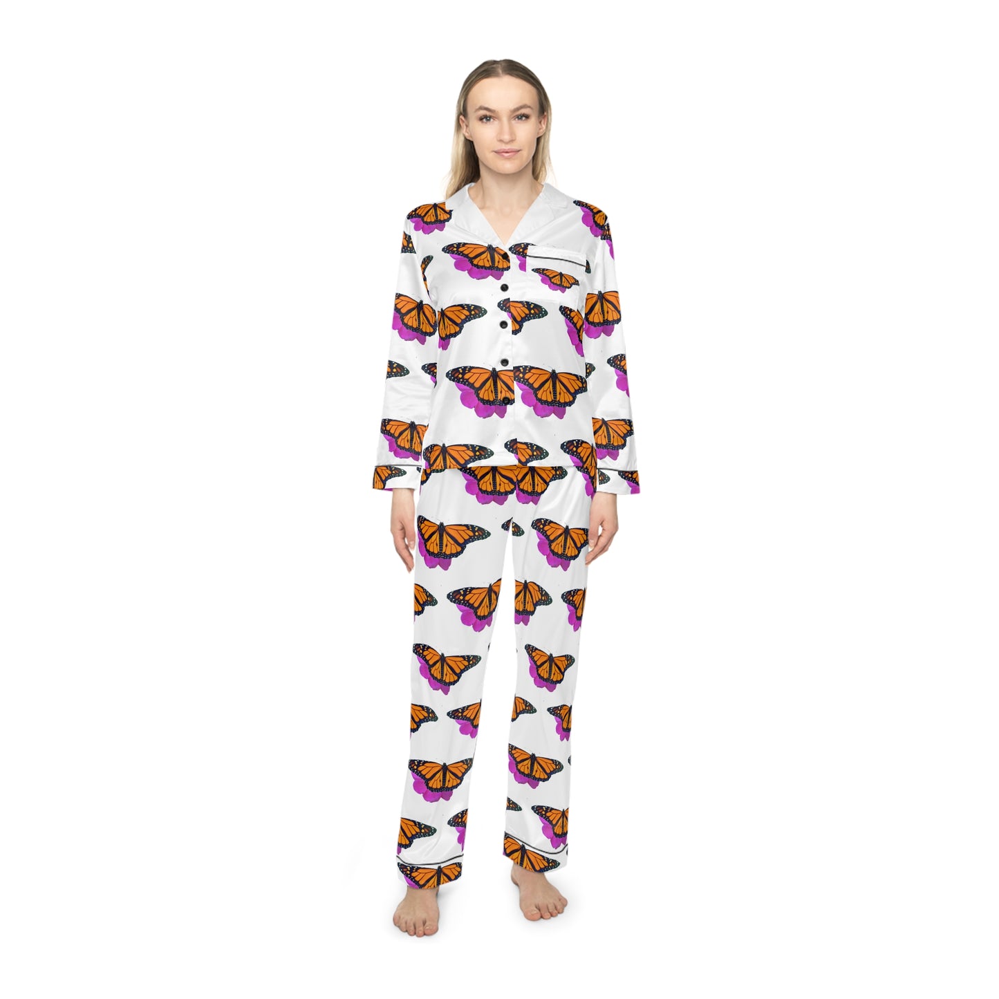 Women's Satin Pajamas--Marco