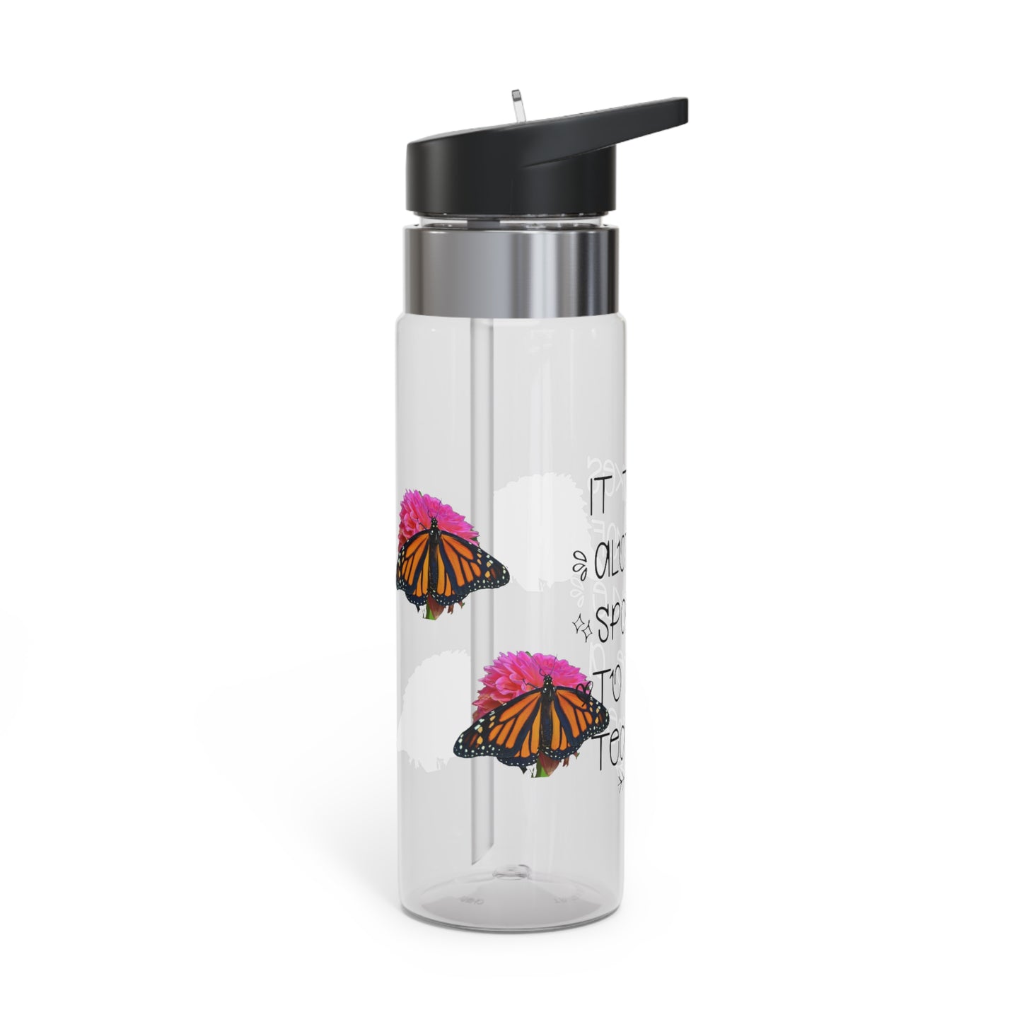 Teacher (Bianca) Sport Bottle, 20oz (not a decal) I Gift I Teacher gift I Birthday I Gift for Her I Butterfly