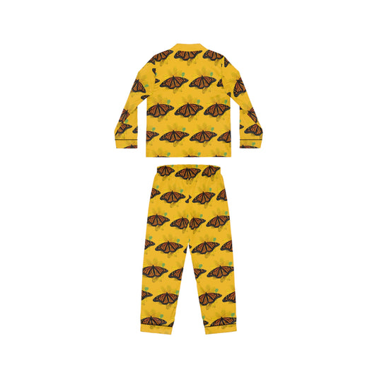 Women's Satin Pajamas--Olivia Yellow