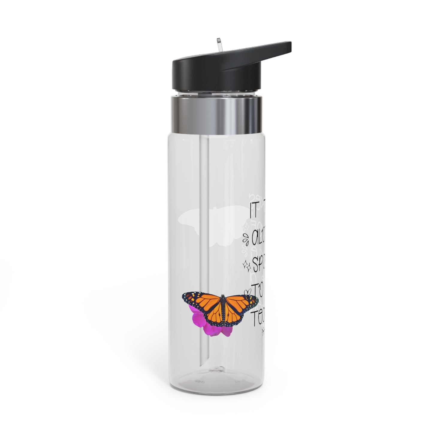 Teacher (Marco) Sport Bottle, 20oz (not a decal) I Gift I Teacher gift I Birthday I Gift for Her I Butterfly