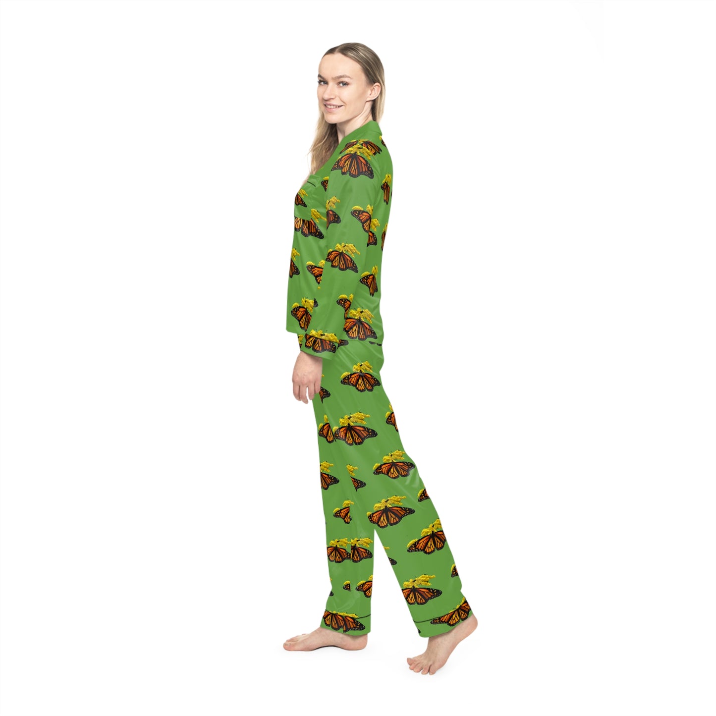 Women's Satin Pajamas--Elizabeth Green