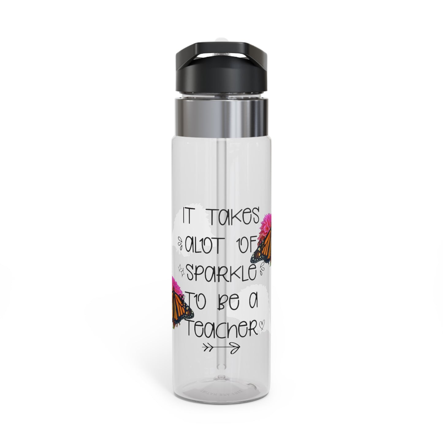 Teacher (Bianca) Sport Bottle, 20oz (not a decal) I Gift I Teacher gift I Birthday I Gift for Her I Butterfly