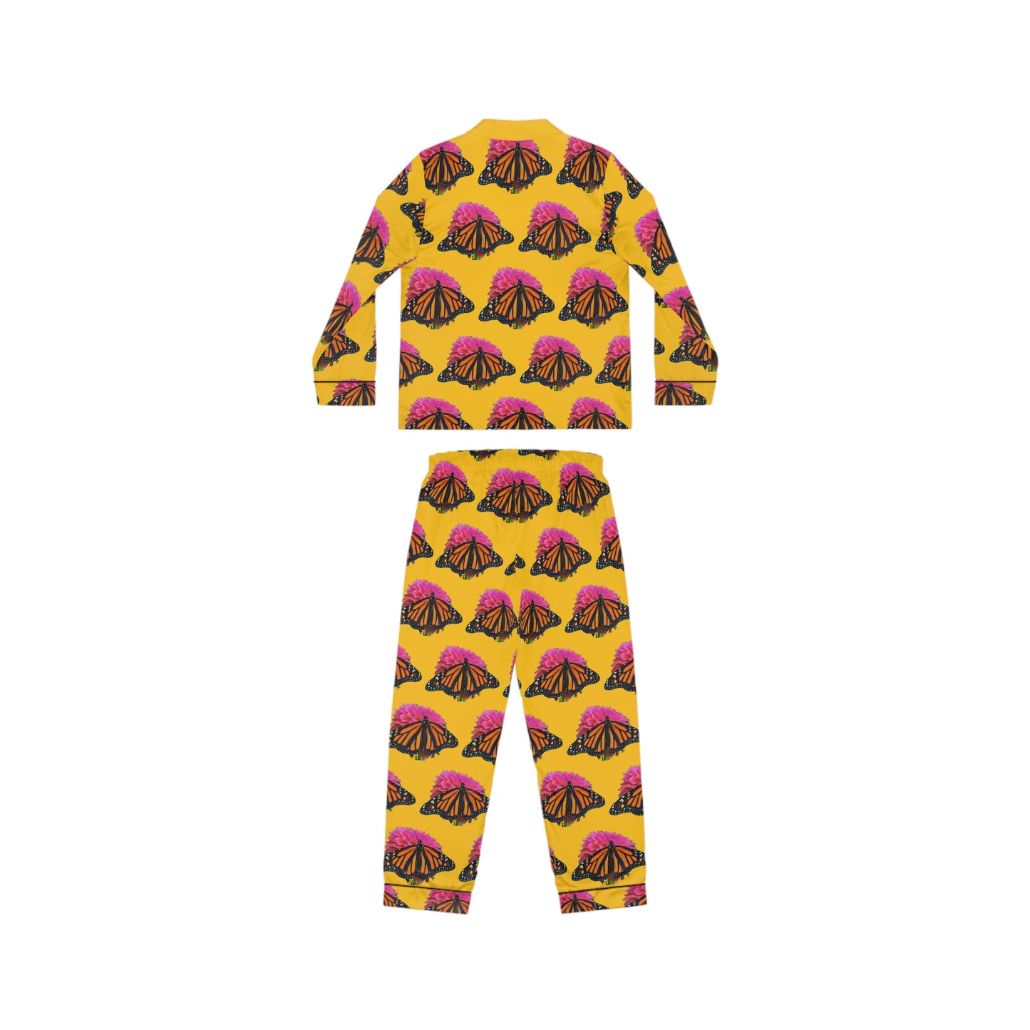 Women's Satin Pajamas--Bianca Yellow