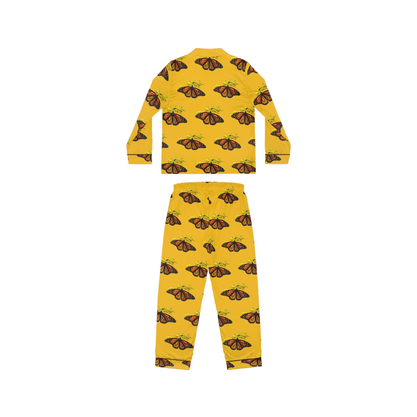 Women's Satin Pajamas--Elizabeth Yellow