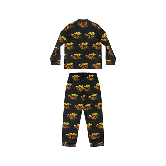 Women's Satin Pajamas--Elizabeth Black