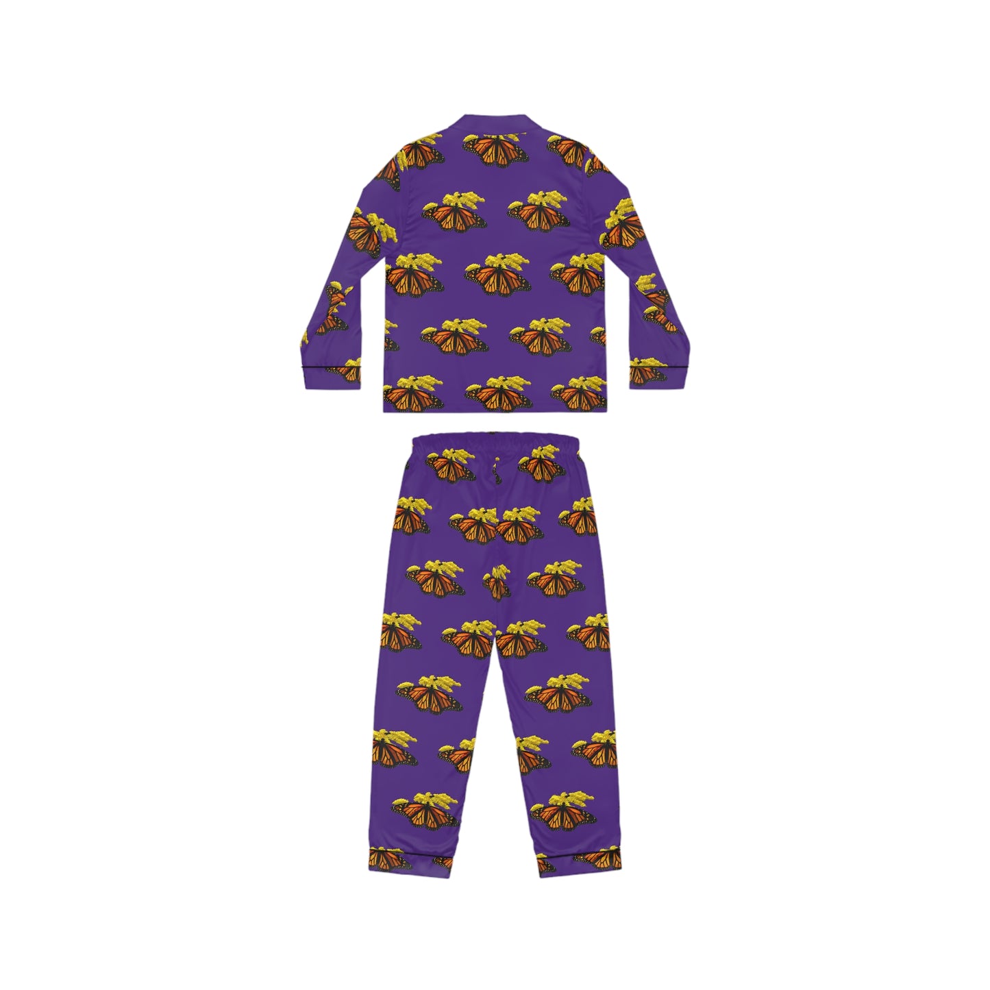 Women's Satin Pajamas--Elizabeth Purple