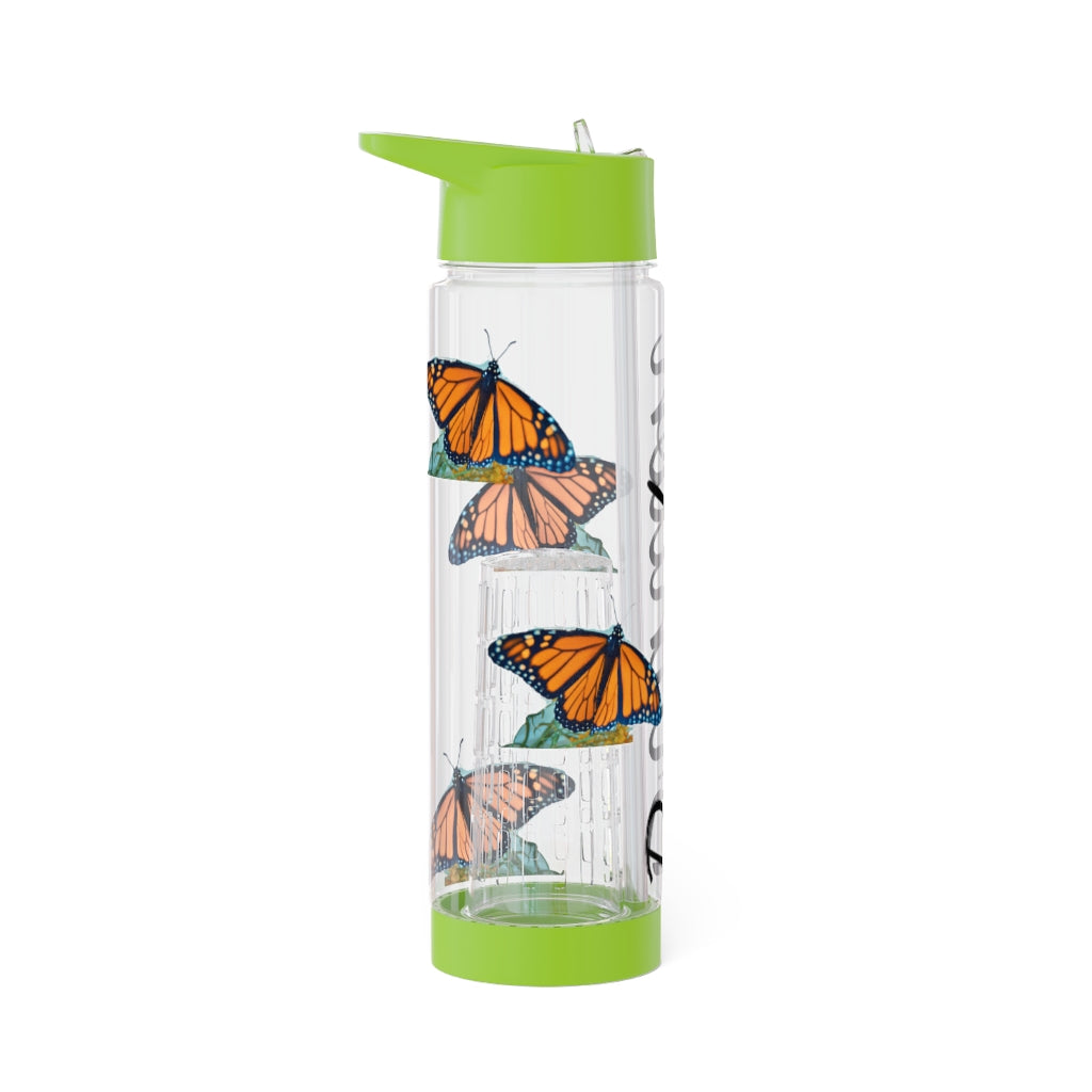 Personalized and Customized Butterfly Infuser Water Bottle (Stefano) (not a decal) I Gift I Bridesmaid I Teacher I Workout I Coworker I