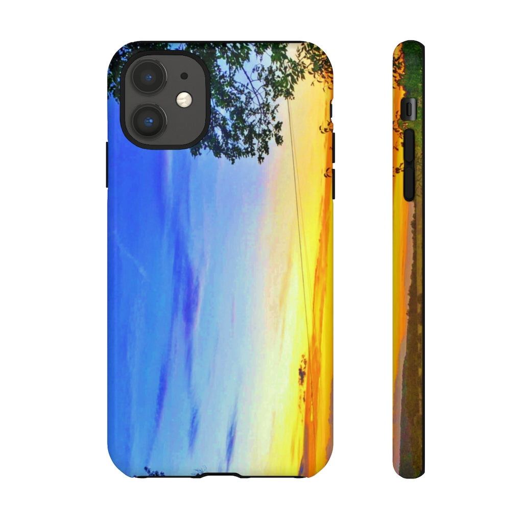 Sunset on the Horizon (vertical)  Mobile Phone Case for iPhone and Samsung Galaxy