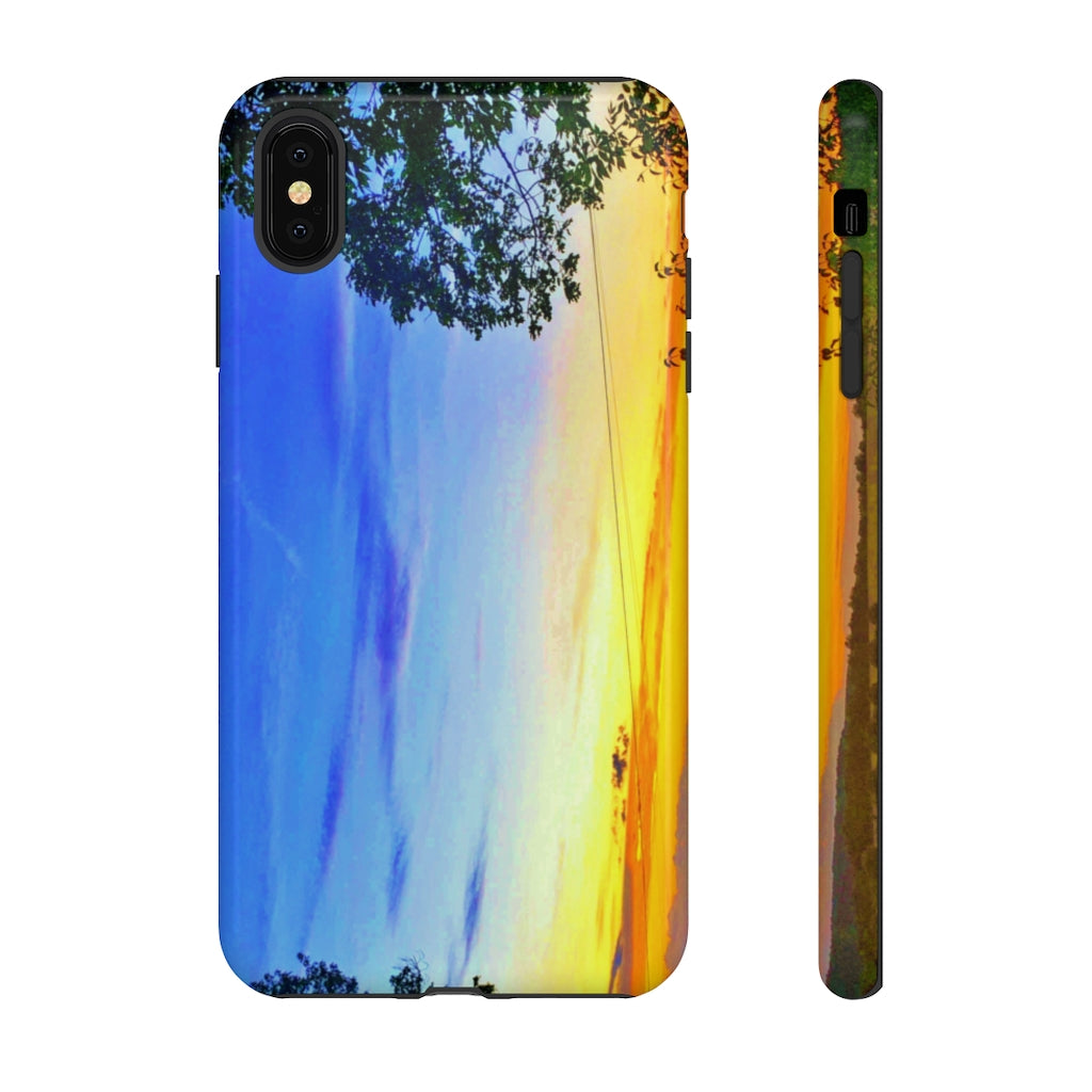 Sunset on the Horizon (vertical)  Mobile Phone Case for iPhone and Samsung Galaxy