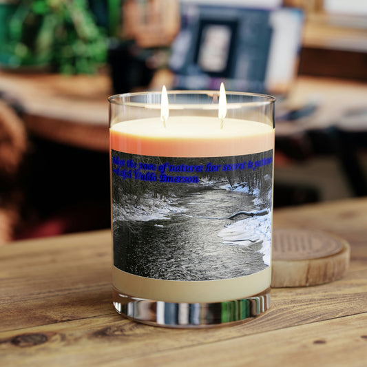 Double-wick Scented Candle - Full Glass, 11oz--Winter River photo