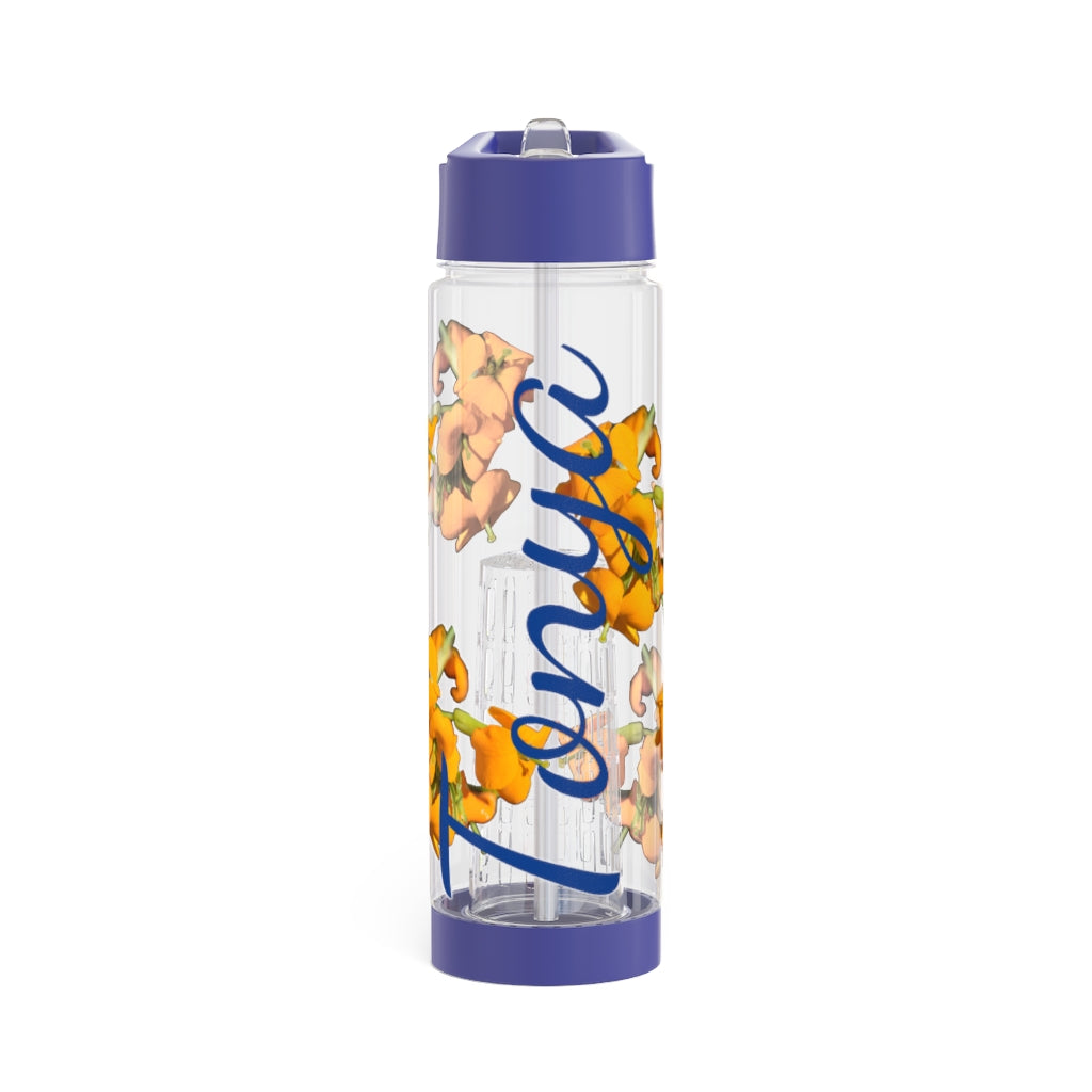 Personalized and Customizable Infuser Water Bottle (Wallflower) (not a decal) I Gift I Bridesmaid I Teacher I Workout I Coworker I For Her