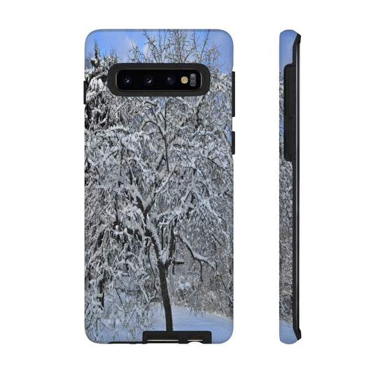 Cherry Tree in Winter Mobile Phone Case for iPhone and Samsung Galaxy