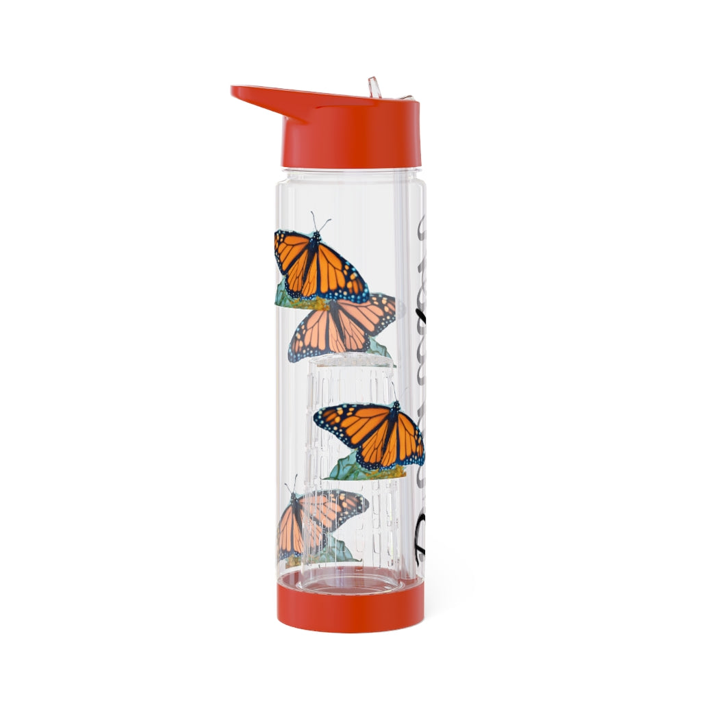 Personalized and Customized Butterfly Infuser Water Bottle (Stefano) (not a decal) I Gift I Bridesmaid I Teacher I Workout I Coworker I