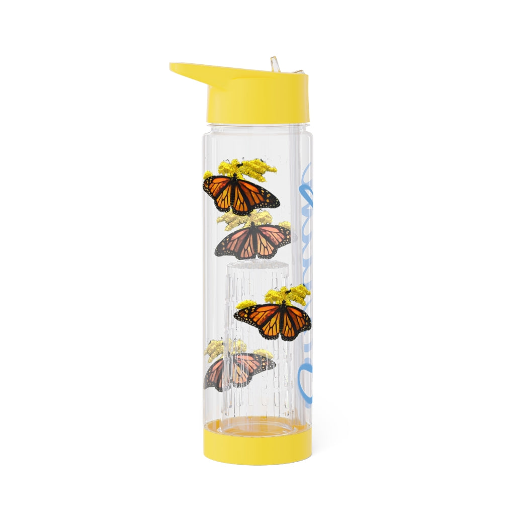 Personalized & Customized Butterfly Infuser Water Bottle (Elizabeth) (not a decal) I Gift I Bridesmaid I Teacher I Workout I Coworker