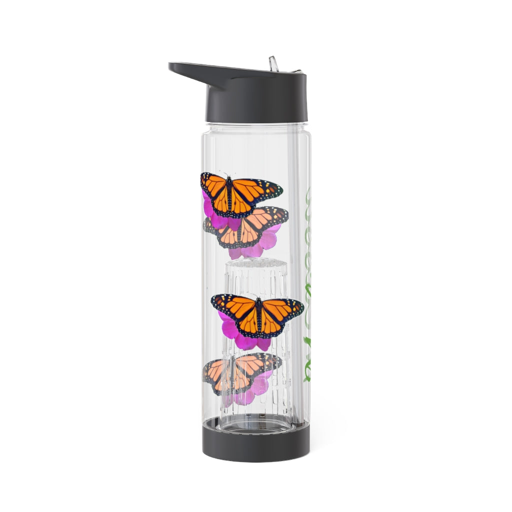 Personalized & Customized Butterfly Infuser Water Bottle (Marco) (not a decal) I Gift I Bridesmaid I Teacher I Workout I Coworker I Birthday