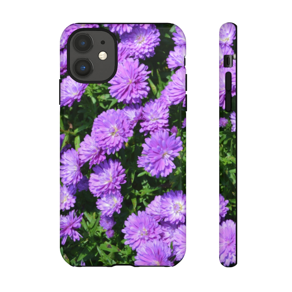 Purple Aster Mobile Phone Case for iPhone and Samsung Galaxy