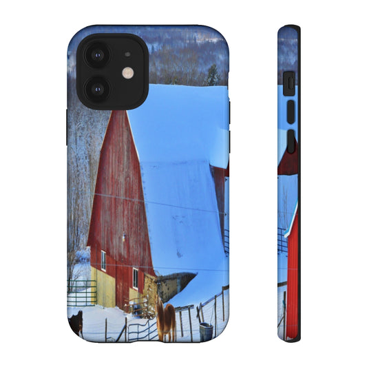 Barns & Horses Mobile Phone Case for iPhone and Samsung Galaxy