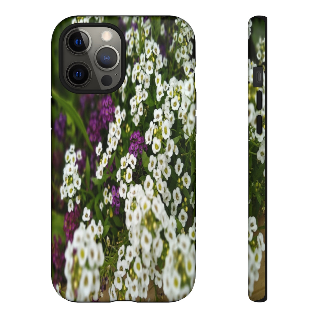 Sweet Alyssum Mobile Phone Case for iPhone and Samsung Galaxy