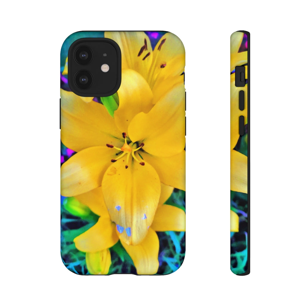 Yellow Lily Tough Case for iPhone and Samsung Galaxy