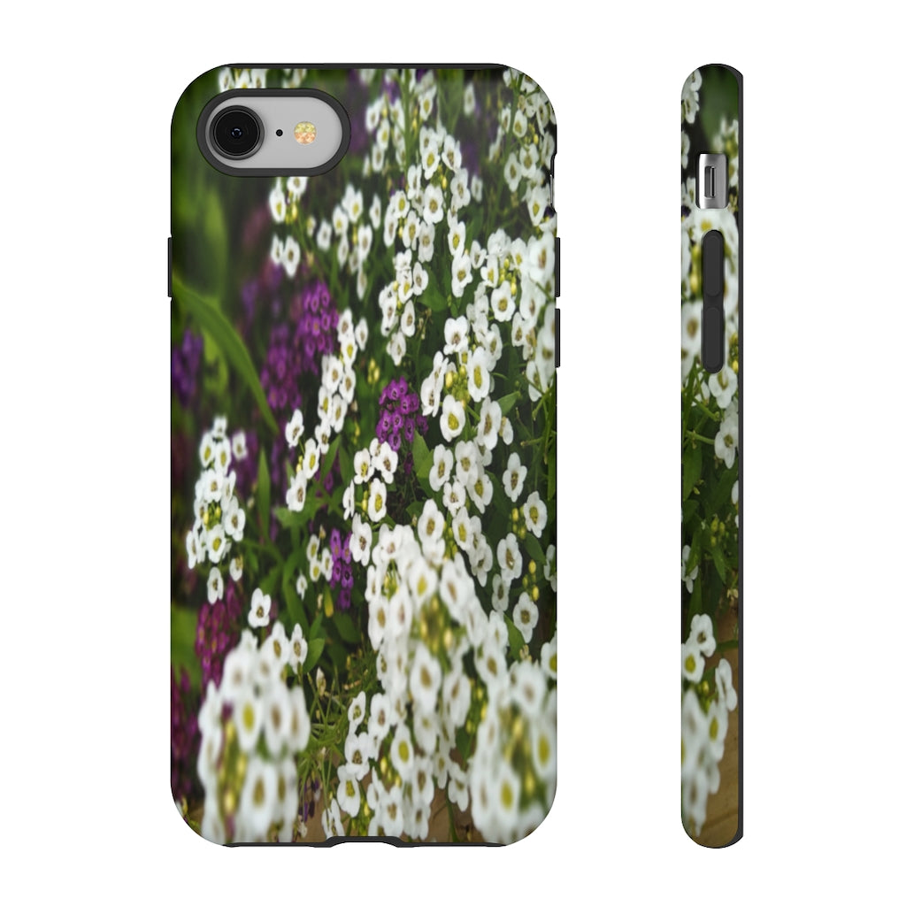 Sweet Alyssum Mobile Phone Case for iPhone and Samsung Galaxy