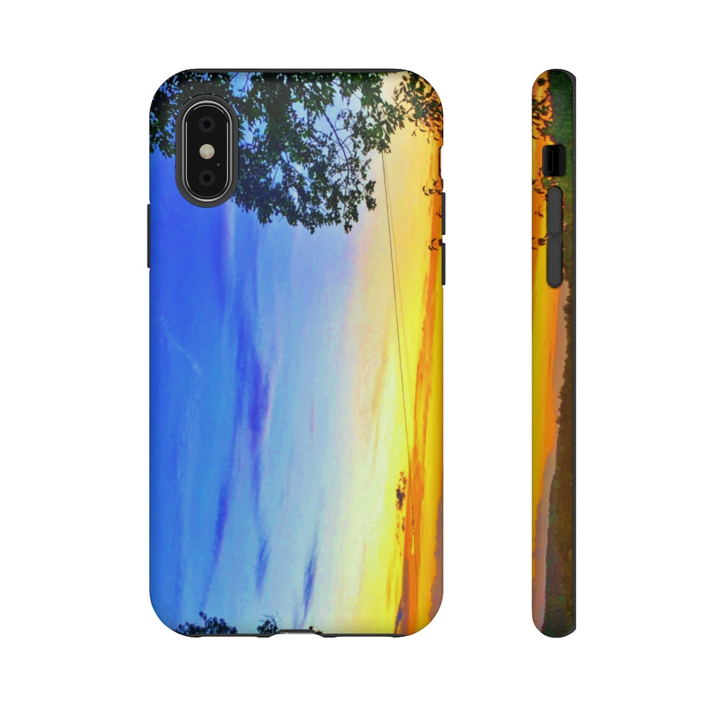 Sunset on the Horizon (vertical)  Mobile Phone Case for iPhone and Samsung Galaxy