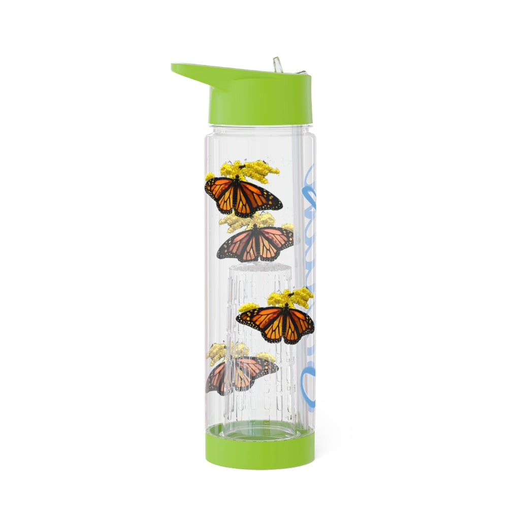 Personalized & Customized Butterfly Infuser Water Bottle (Elizabeth) (not a decal) I Gift I Bridesmaid I Teacher I Workout I Coworker