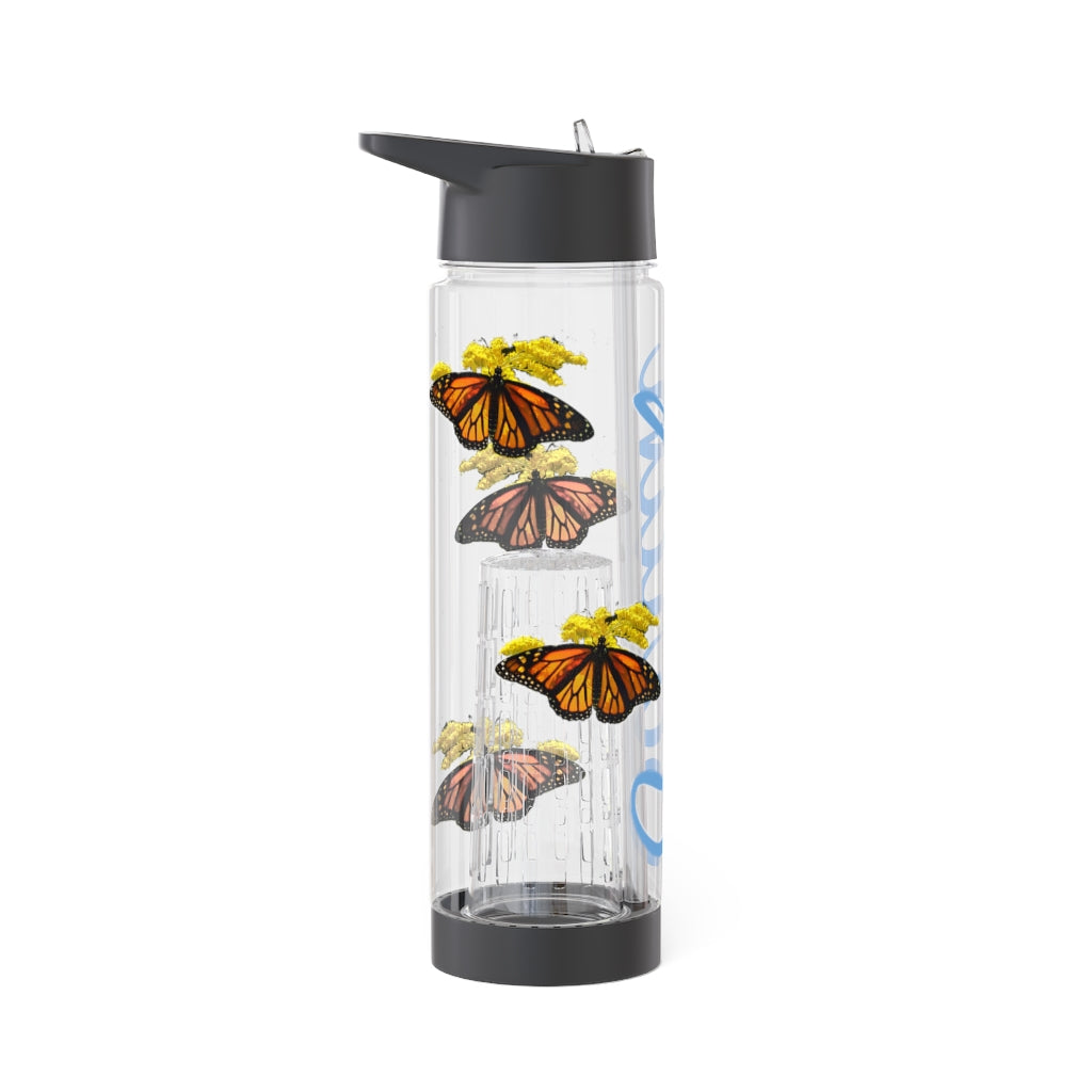 Personalized & Customized Butterfly Infuser Water Bottle (Elizabeth) (not a decal) I Gift I Bridesmaid I Teacher I Workout I Coworker