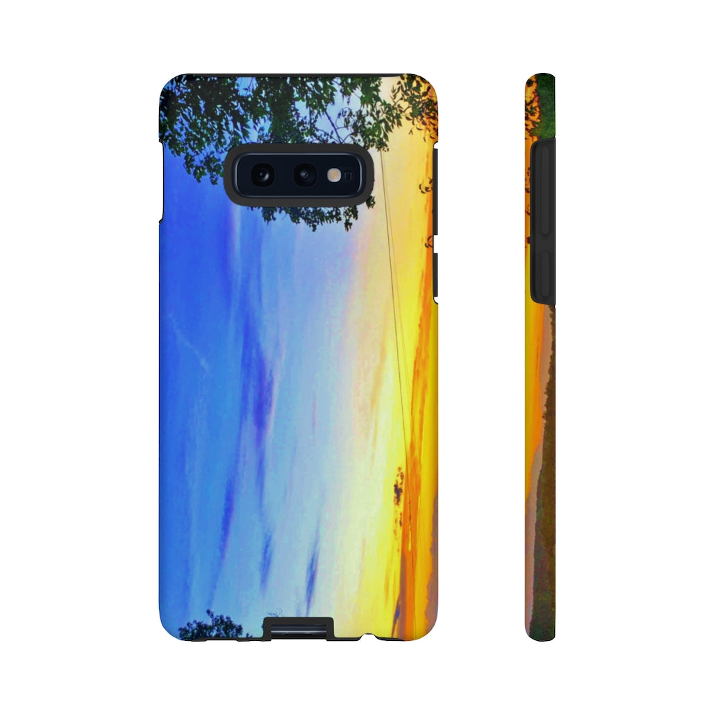 Sunset on the Horizon (vertical)  Mobile Phone Case for iPhone and Samsung Galaxy