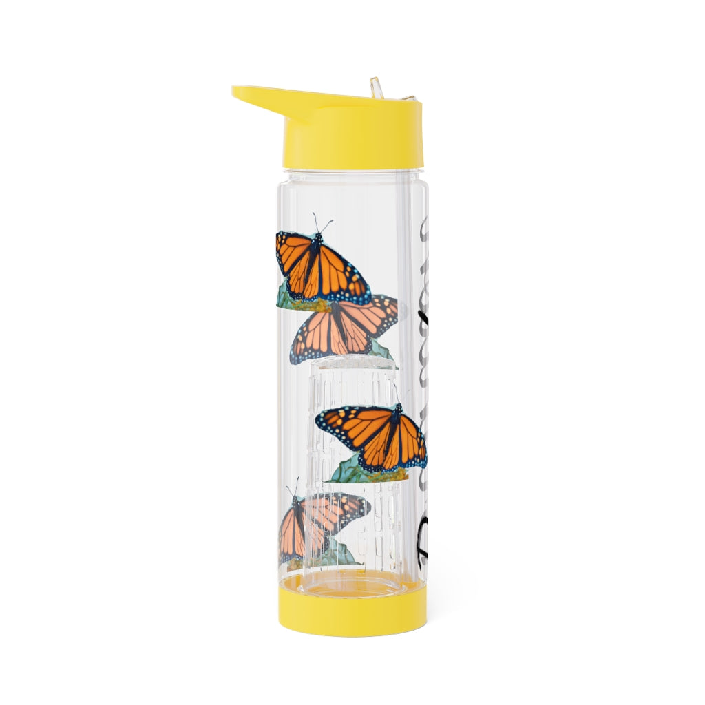 Personalized and Customized Butterfly Infuser Water Bottle (Stefano) (not a decal) I Gift I Bridesmaid I Teacher I Workout I Coworker I