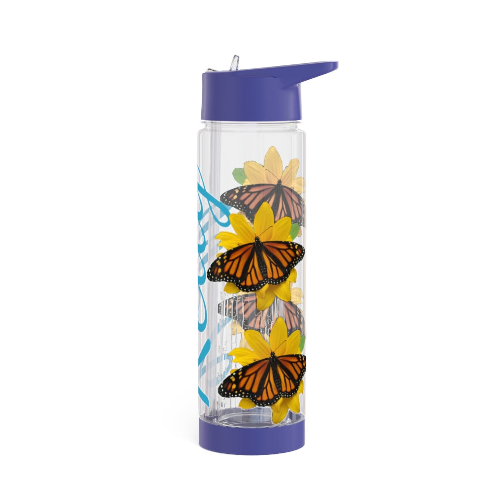 Personalized & Customized Butterfly Infuser Water Bottle (Olivia) (not a decal) I Gift I Bridesmaid I Teacher I Workout I Coworker