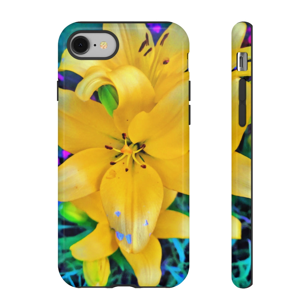 Yellow Lily Tough Case for iPhone and Samsung Galaxy