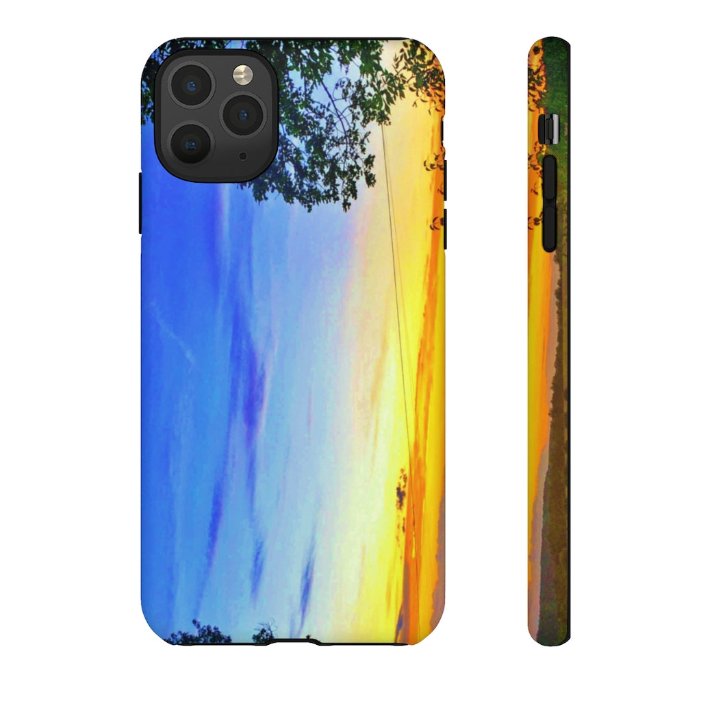 Sunset on the Horizon (vertical)  Mobile Phone Case for iPhone and Samsung Galaxy