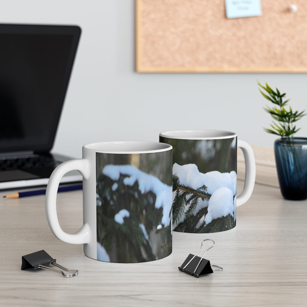 Snowy Pine Mug 11oz