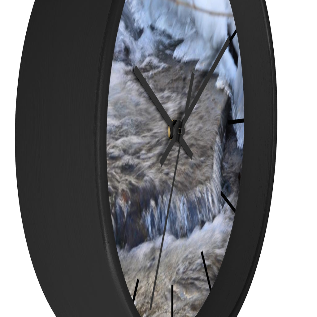 Icy Waterfall Wall clock