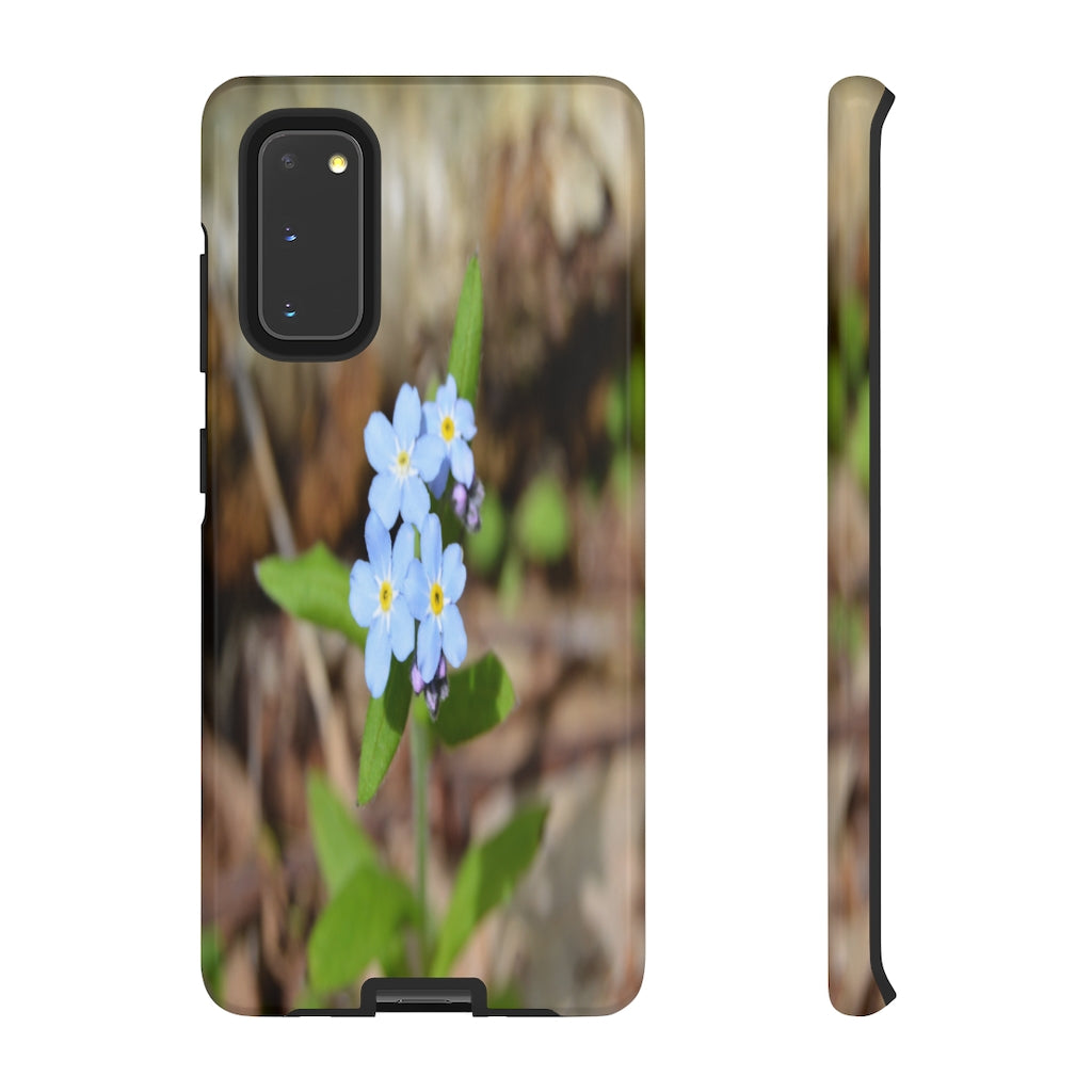 Woodland Forget Me Not Tough Case for iPhone and Samsung Galaxy