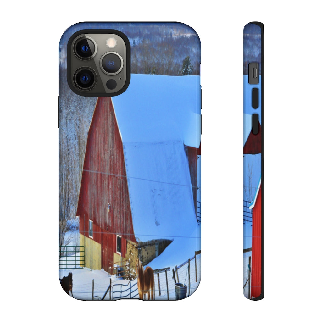 Barns & Horses Mobile Phone Case for iPhone and Samsung Galaxy