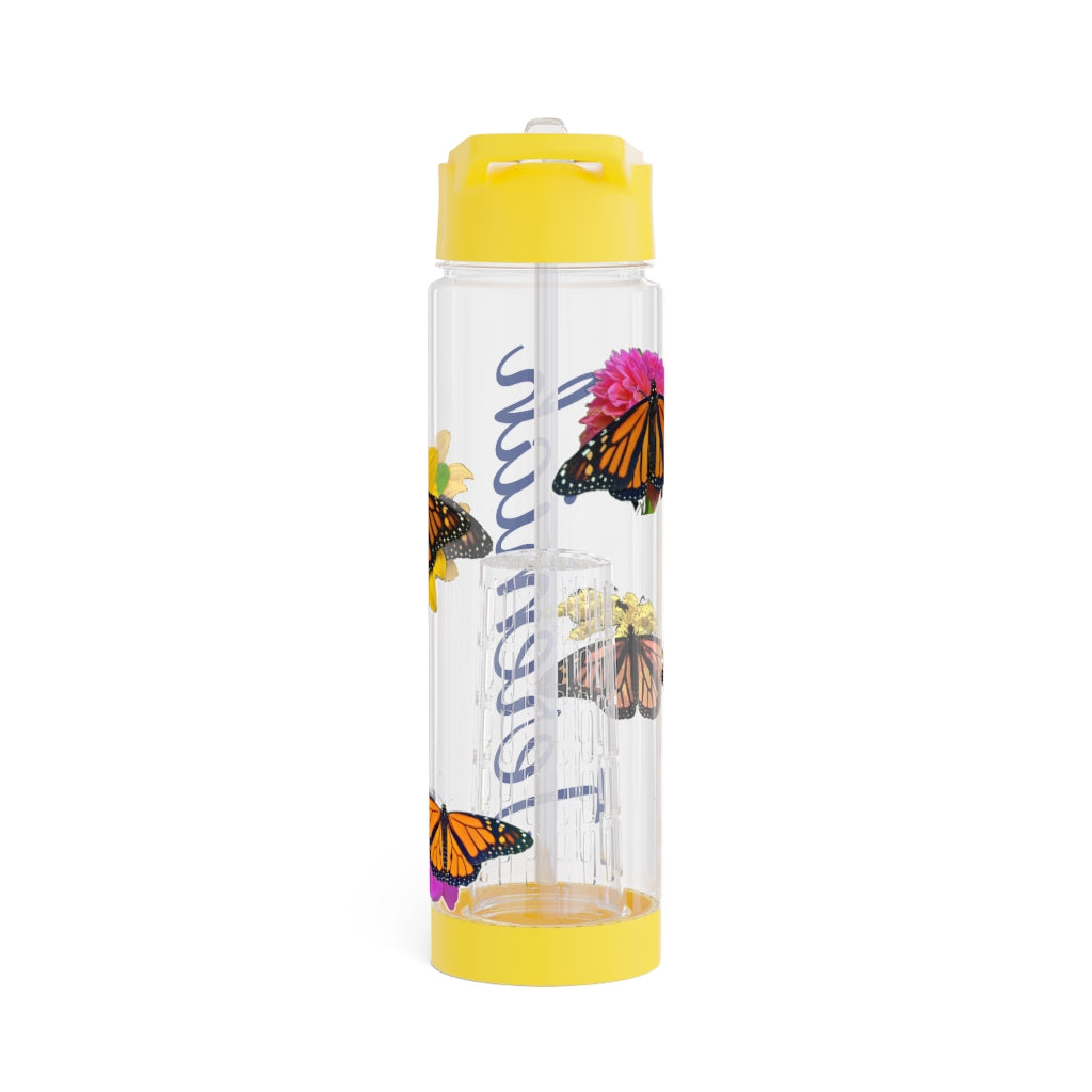 Personalized & Customized Monarch Butterfly Infuser Water Bottle (Bianca/Elizabeth/Marco/Olivia) (not a decal) I Gift I Bridesmaid I Gym