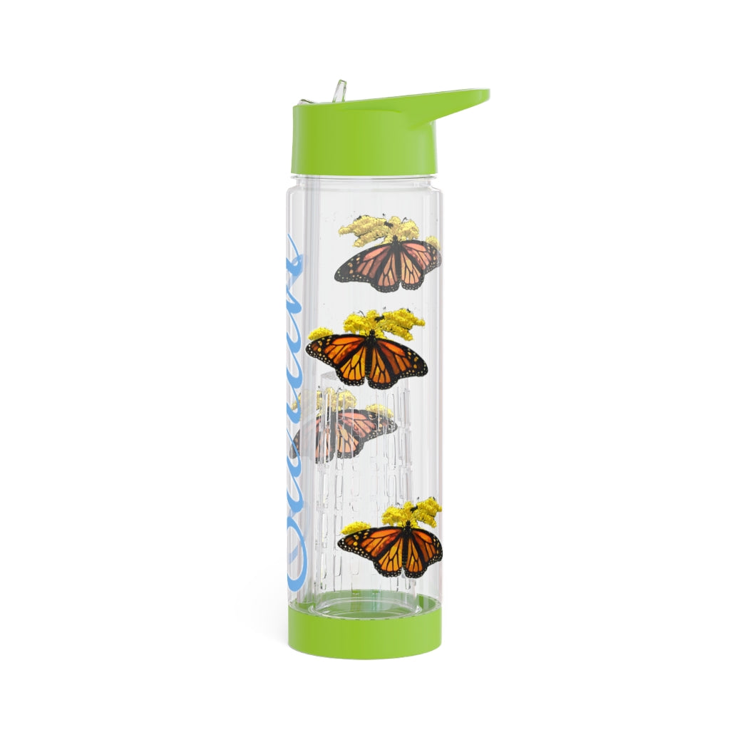 Personalized & Customized Butterfly Infuser Water Bottle (Elizabeth) (not a decal) I Gift I Bridesmaid I Teacher I Workout I Coworker