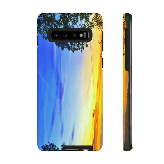 Sunset on the Horizon (vertical)  Mobile Phone Case for iPhone and Samsung Galaxy