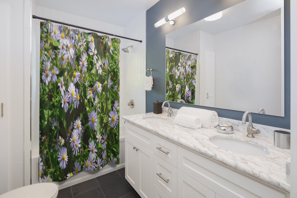 Wild Aster Shower Curtain