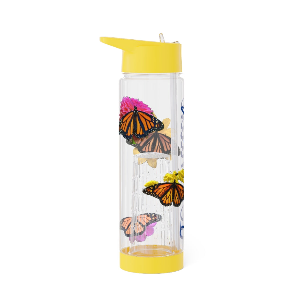 Personalized & Customized Monarch Butterfly Infuser Water Bottle (Bianca/Elizabeth/Marco/Olivia) (not a decal) I Gift I Bridesmaid I Gym