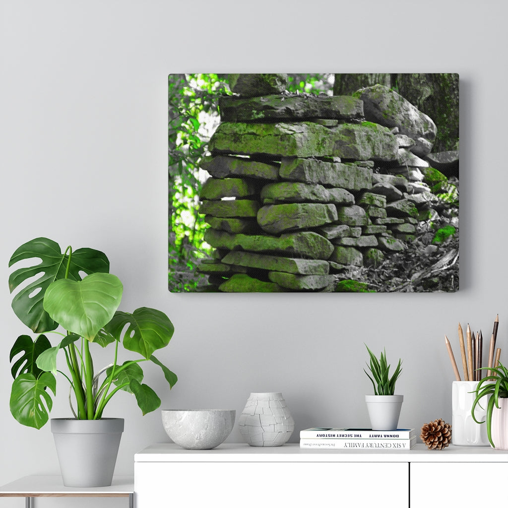 Stone Wall Stretched Canvas