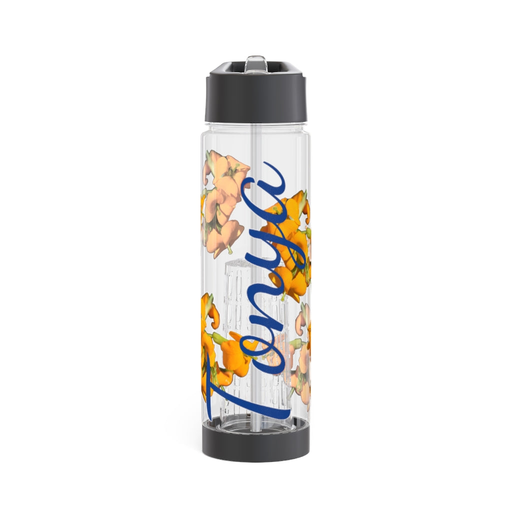 Personalized and Customizable Infuser Water Bottle (Wallflower) (not a decal) I Gift I Bridesmaid I Teacher I Workout I Coworker I For Her