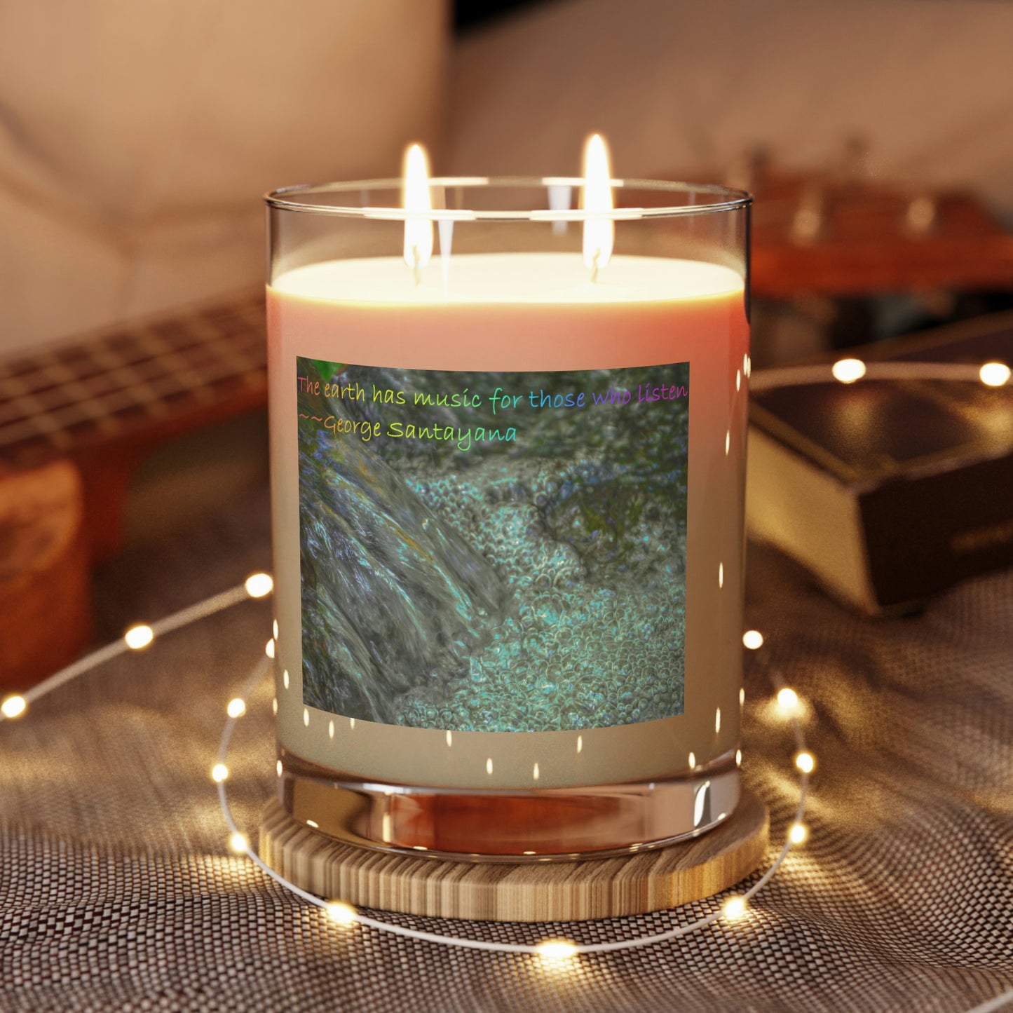 Double-wick Scented Candle - Full Glass, 11oz--Waterfall Bubbles photo