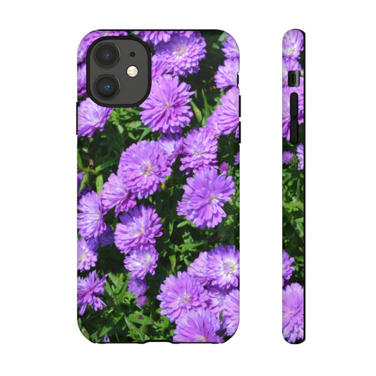 Purple Aster Mobile Phone Case for iPhone and Samsung Galaxy