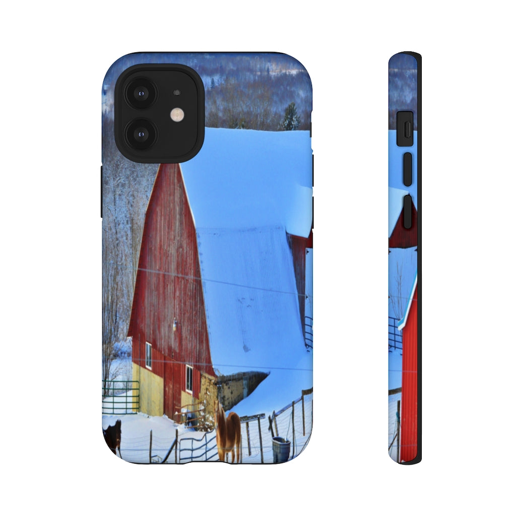 Barns & Horses Mobile Phone Case for iPhone and Samsung Galaxy