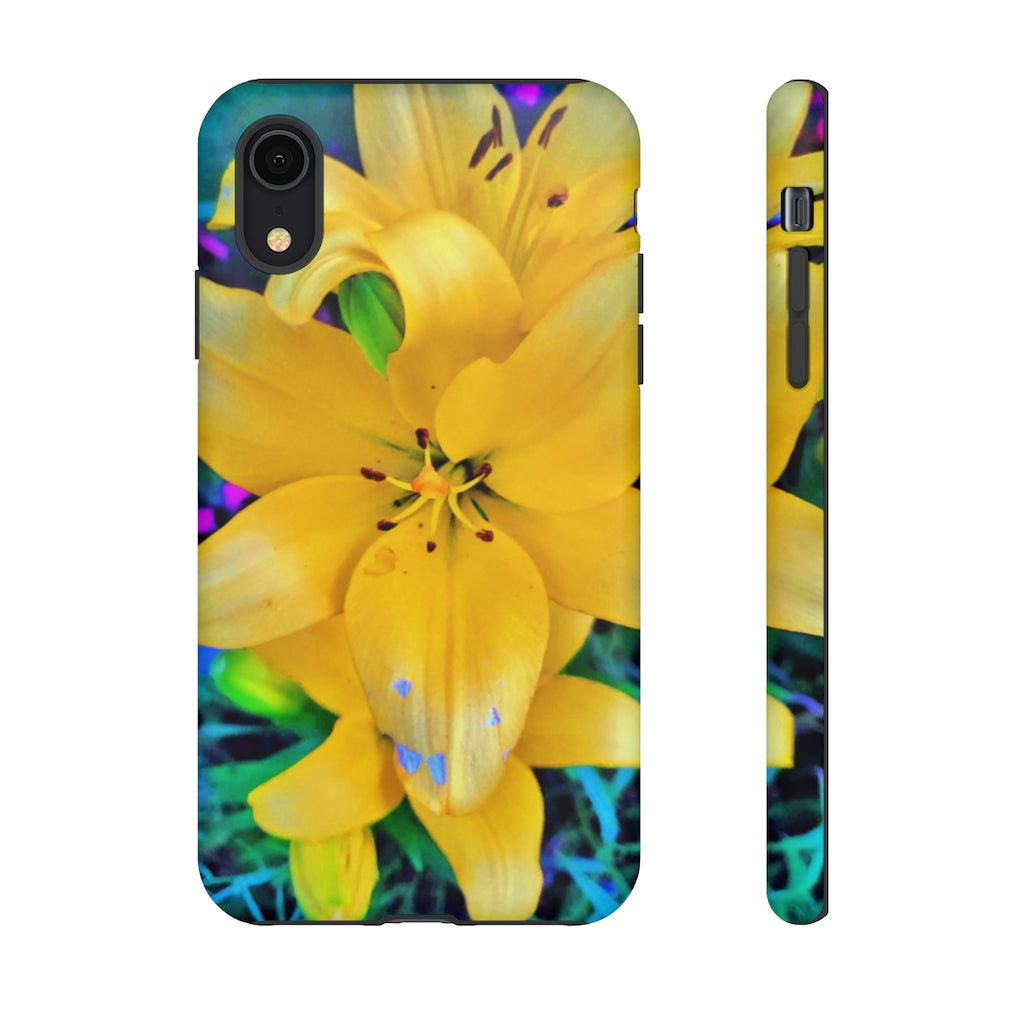 Yellow Lily Tough Case for iPhone and Samsung Galaxy